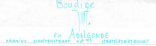 Brief van Aldegonde Appelmoes